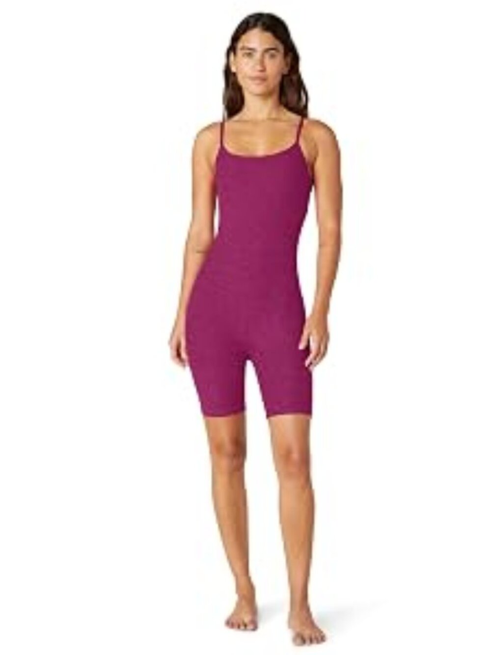 Beyond Yoga Spacedye Get in Gear Biker Jumpsuit Magenta Heather SM-NWT
